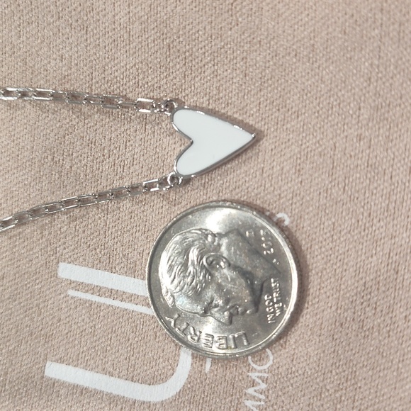 Uncommon James Mini White Heart Necklace - Picture 8 of 8